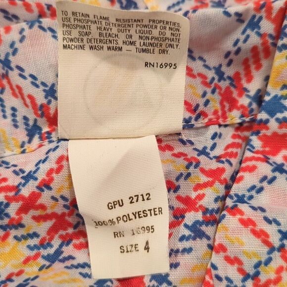 ‎Vintage 60s checkered pajama set - Picture 2 of 7